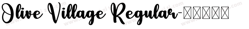 Olive Village Regular字体转换
